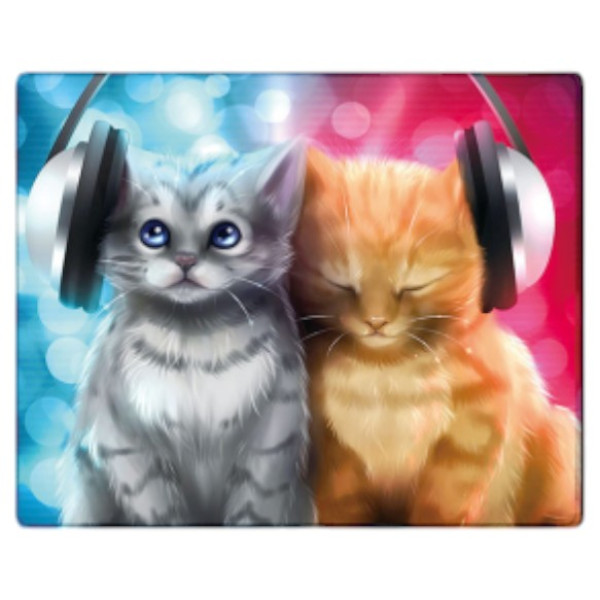 Фото - Коврик для мыши Voltronic Cats in headphones (YT-CAT31)