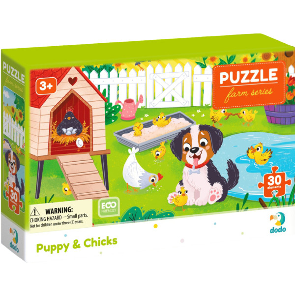 Фото - Пазли (3-4 роки) Dodo Песик і курчата 30 ел. (300681) Фото - Пазли (3-4 роки) Dodo Песик і курчата 30 ел. (300681)