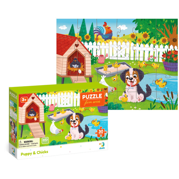 Фото - Пазли (3-4 роки) Dodo Песик і курчата 30 ел. (300681)