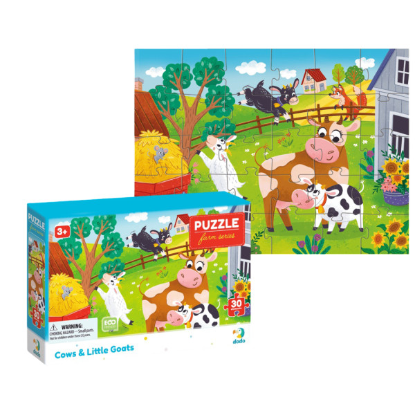 Фото - Пазли (3-4 роки) Dodo Корови й козенята 30 ел. (300683)