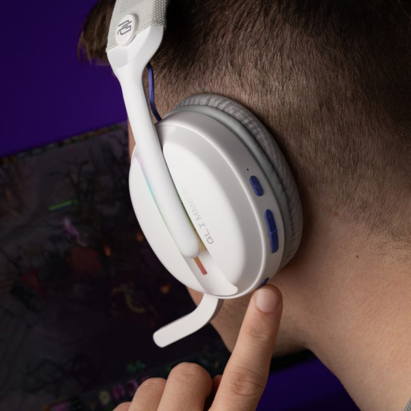 Фото - Гарнітура бездротова ігрова Proove Gaming Glimmer (APP) White/Purple (WHGL00022017)