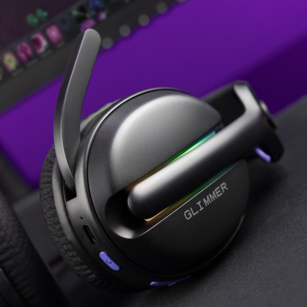 Фото - Гарнітура бездротова ігрова Proove Gaming Glimmer (APP) Black/Purple (WHGL00022016)