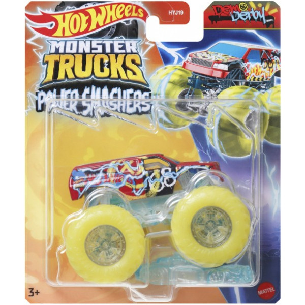 Фото - Базова машинка Hot Wheels 1:64 серії Power Smashers Monster Trucks в асортименті (HYJ19)