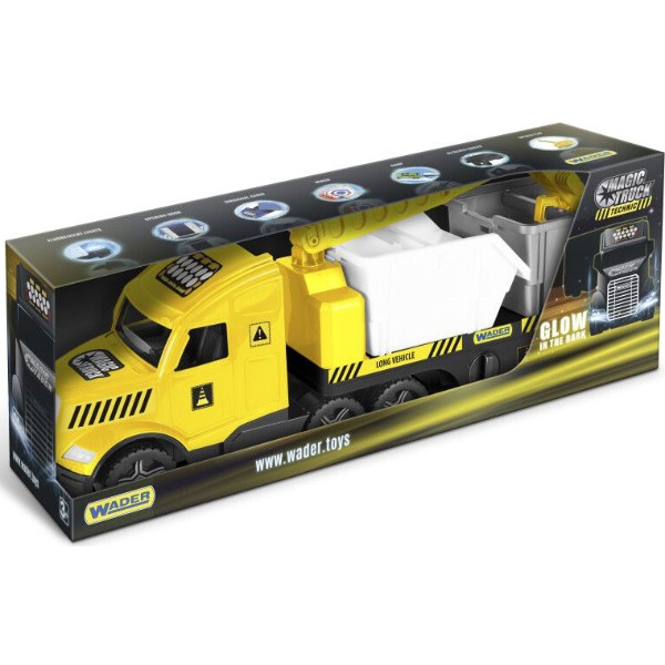 Фото - Наземная спецтехника Wader Magic Truck Technic со строительными контейнерами (36471)