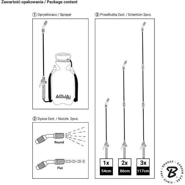 Фото - Опрыскиватель ручной BRADAS 3 л Aqua Spray (AS0300)
