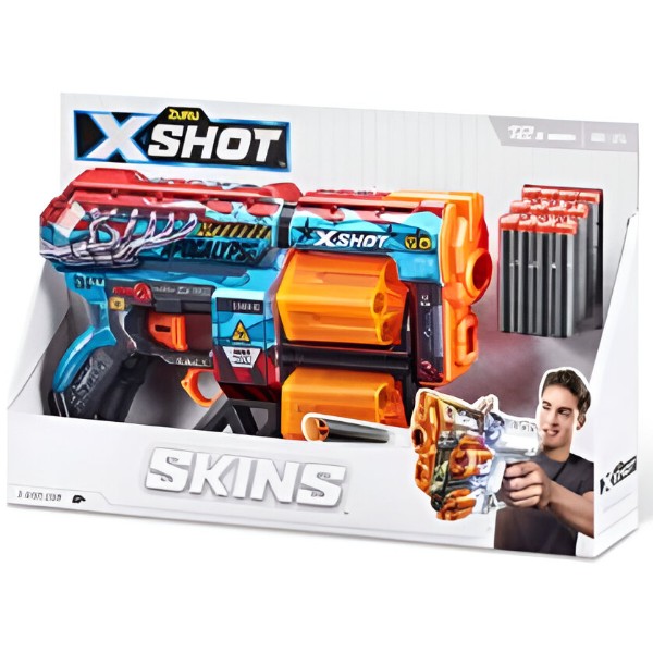 Фото - Бластер многозарядный ZURU X-Shot Skins Dread Apocalypse 12 патронов (36517G)