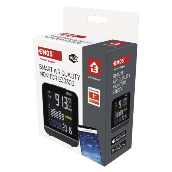 Фото - Метеостанція EMOS Монітор якості повітря E30300 c WiFi