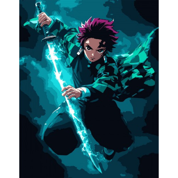 Фото - Картина за номерами Santi Demon Slayer. Tanjiro Kamado 40х50 см (954418)