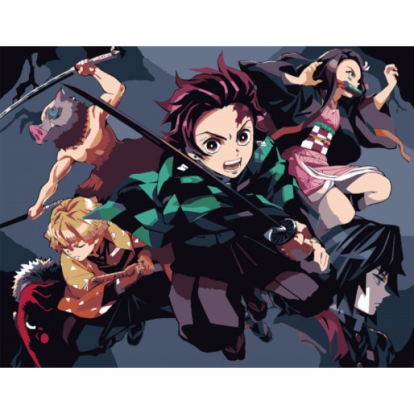 Фото - Картина за номерами Santi Demon Slayer. Heroes 40х50 см (954416)