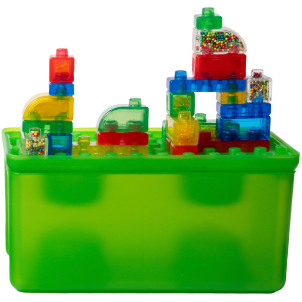 Фото - М'який конструктор для малюків Jelly Blox сенсорний У КЕЙСІ 2 В 1: БУДУЙ-СКЛАДАЙ (931693)
