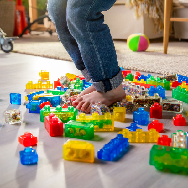 Фото - М'який конструктор для малюків Jelly Blox сенсорний МАШИНКА ВРУМ-ВРУМ! (931694)