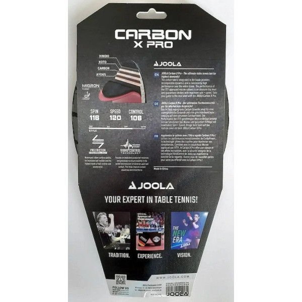 Фото - Ракетка для настільного тенісу Joola Carbon X Pro (54206)