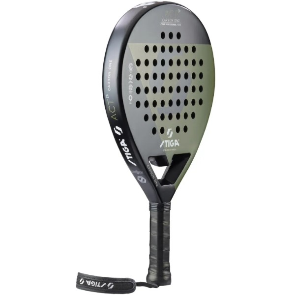Фото - Ракетка для падел тенниса Stiga Racket ACT Black/Olive Green (2202-0919-01)