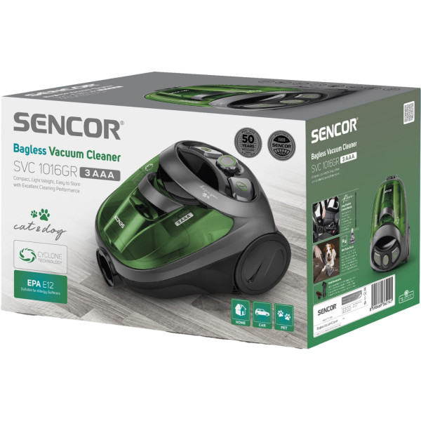 Фото - Пилосос для сухого прибирання без мішка Sencor SVC 1016GR