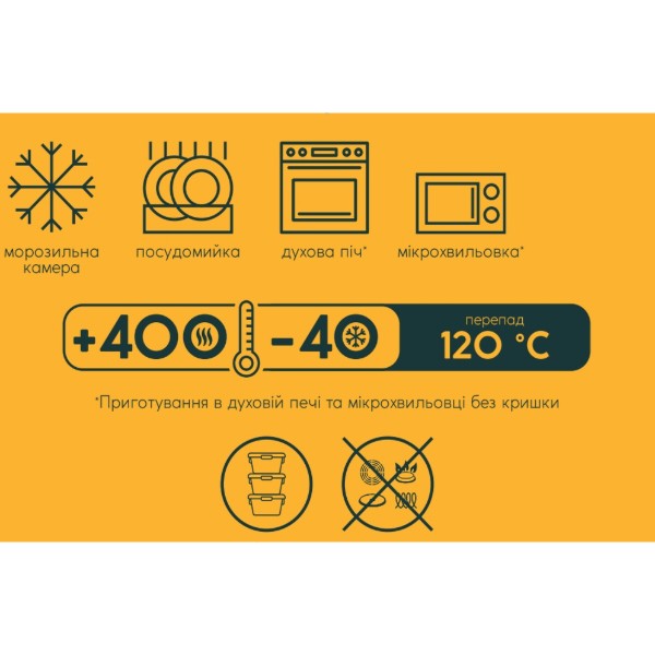 Фото - Ємність для зберігання Ecomo WAVE BOX 520 мл (3CC050-4H)