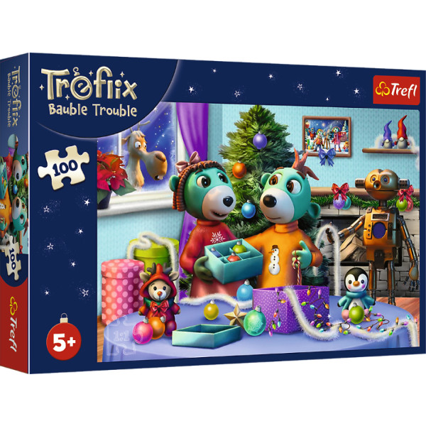 Фото - Пазлы (5-7 лет) Trefl The Treflik Family Семейное Рождество Трефлика 100 эл. (5900511164831)