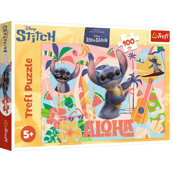 Фото - Пазли (5-7 років) Trefl Disney Stitch The Movie Стіч та друзі 100 ел. (5900511164954)