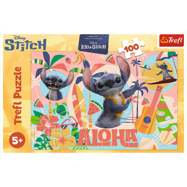 Фото - Пазли (5-7 років) Trefl Disney Stitch The Movie Стіч та друзі 100 ел. (5900511164954)
