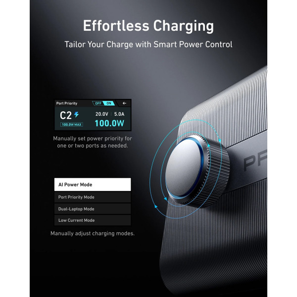 Фото - Мережевий зарядний пристрій Anker GaNPrime Charger 250W 4xUSB-C PD & 2xUSB-A Black (A2345341)