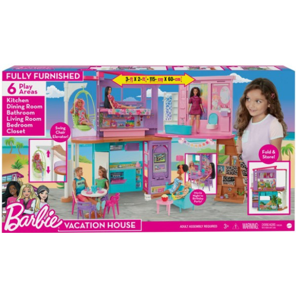 Фото - Мебель и домики для куклы Barbie Малибу (HCD50)