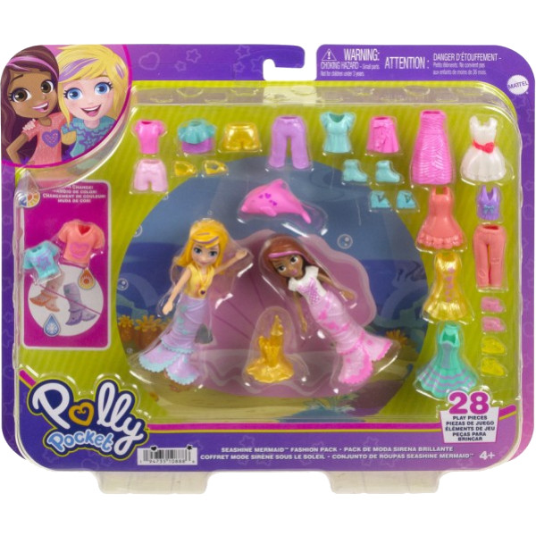 Фото - Ляльковий набір Polly Pocket Модний гардероб для двох в асортименті (HNF51)