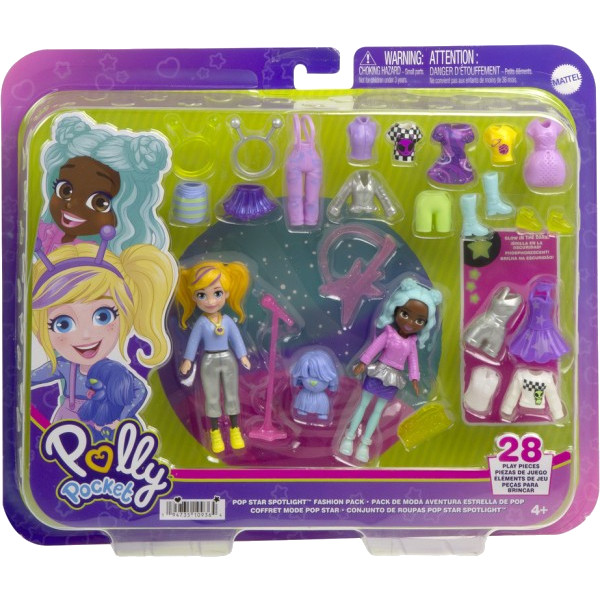 Фото - Ляльковий набір Polly Pocket Модний гардероб для двох в асортименті (HNF51)