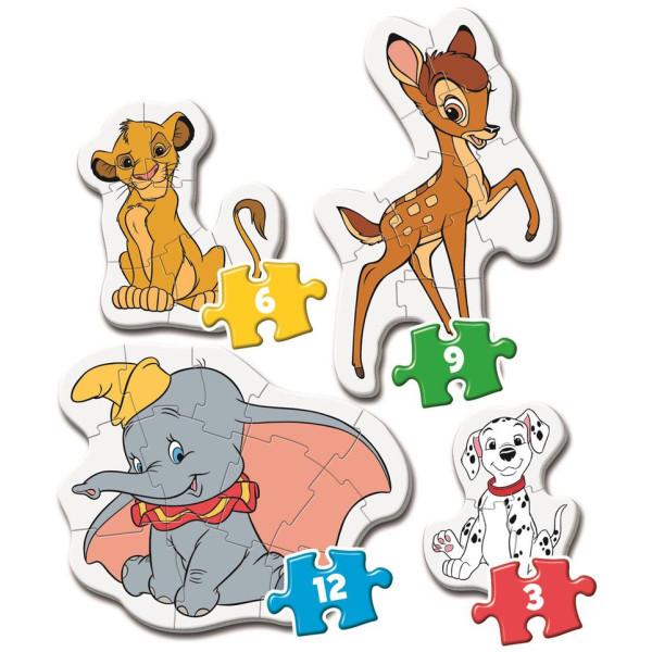 Фото - Пазлы (до 2 лет) Clementoni 4в1 Disney Animals серия My First Puzzles (20806)
