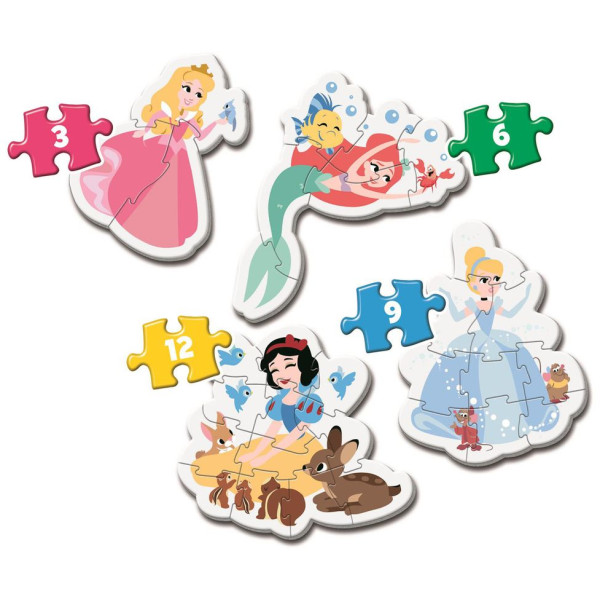 Фото - Пазли (до 2 років) Clementoni 4в1 Princess серия My First Puzzles (20813.00)