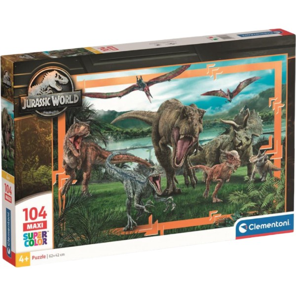 Фото - Пазли (3-4 роки) Clementoni Jurassic World серія MAXI 104 ел. (23770)