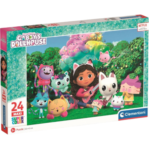 Фото - Пазли (3-4 роки) Clementoni Gabby`s Dollhouse серія MAXI 24 ел. (28520)