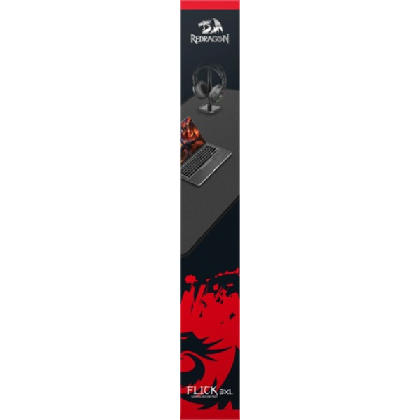 Фото - Килимок для миші  ігровий Redragon Flick 3XL P040 900x400 мм (70787) Black