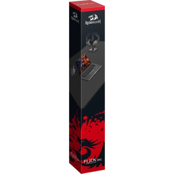Фото - Килимок для миші  ігровий Redragon Flick 3XL P040 900x400 мм (70787) Black