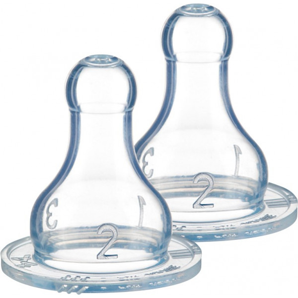 Фото - Великий потік соска дитяча силіконова Bebe Confort 2 шт. розмір S3