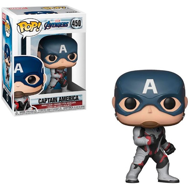 Фото - Коллекционная фигурка FUNKO "Мстители: Финал" - КАПИТАН АМЕРИКА В БЕЛОМ КОСТЮМЕ (36661)