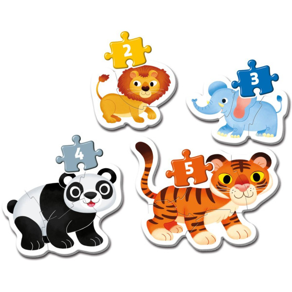 Фото - Пазли (до 2 років) Clementoni Wild Animals серія My First Puzzles (20810)