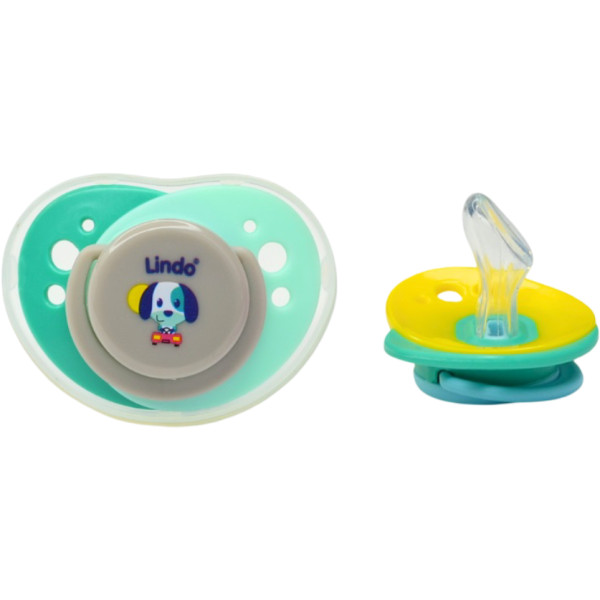 Фото - Ортодонтична пустушка Lindo з прикусом від 12м (А 32/12+ зел) Фото - Ортодонтична пустушка Lindo з прикусом від 12м (А 32/12+ зел)
