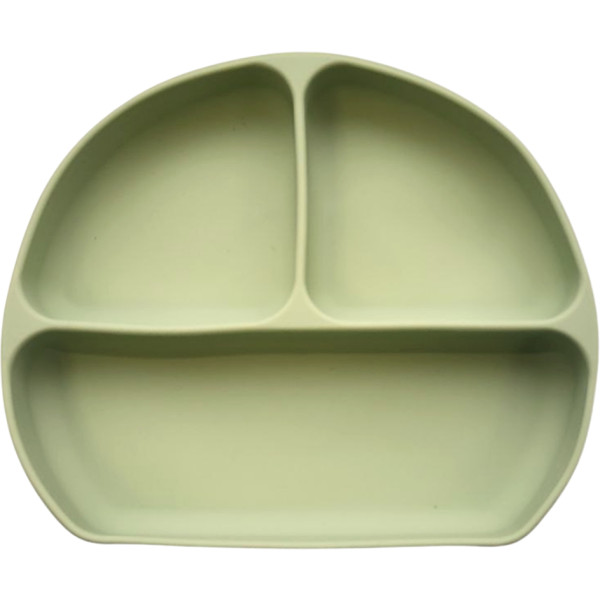 Фото - Тарілка для малюка Lindo 500 мл Green (964-3)