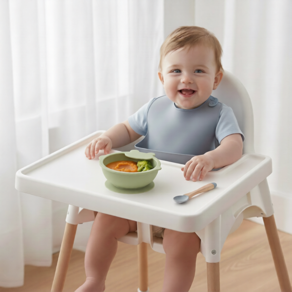 Фото - Тарілка для малюка Lindo 250 мл Green (965-3)