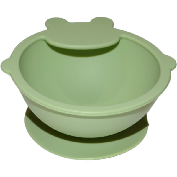 Фото - Тарілка для малюка Lindo 250 мл Green (965-3)