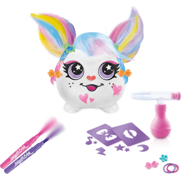 Фото - Набір для декупажу та розпису Canal Toys DIY AIRBRUSH PLUSH - Hair'iffic Зроби зачіску - Пінкі (AIR038/1)