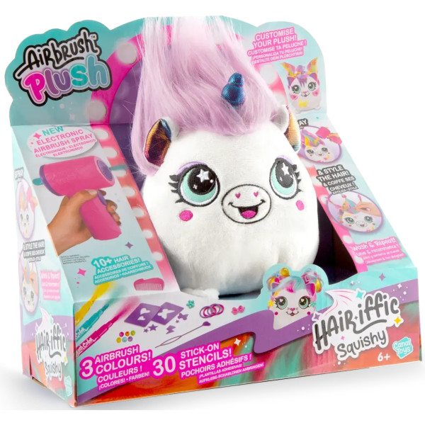 Фото - Набір для декупажу та розпису Canal Toys DIY AIRBRUSH PLUSH - Hair'iffic Зроби зачіску - Принцеса (AIR040/1)