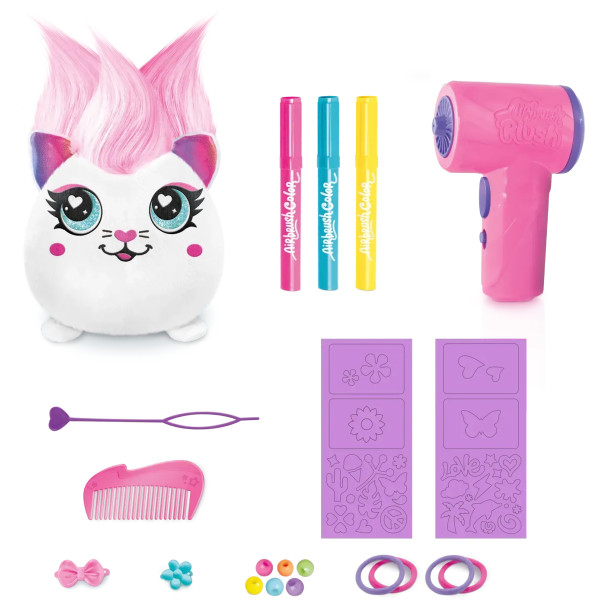 Фото - Набір для декупажу та розпису Canal Toys DIY AIRBRUSH PLUSH - Hair'iffic Зроби зачіску - Серденько (AIR040/2)