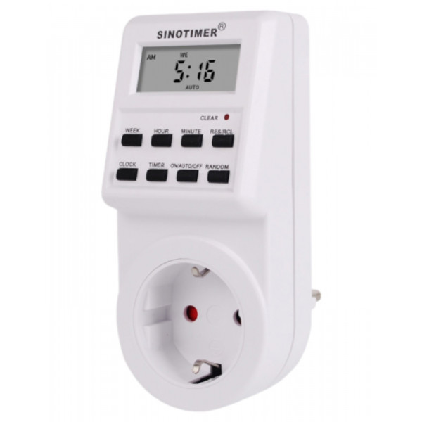 Фото - Розумна розетка Sinotimer TM516 з цифровим тижневим таймером