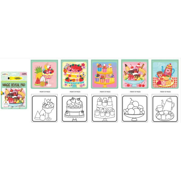 Фото - Розмальовки водні Let’s Craft Магічні перетворення Ласощі (MRP014)