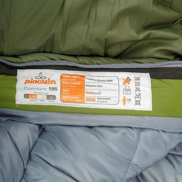 Фото - Спальний мішок Pinguin Comfort PFM 185 Khaki Left Zip (PNG 234145)