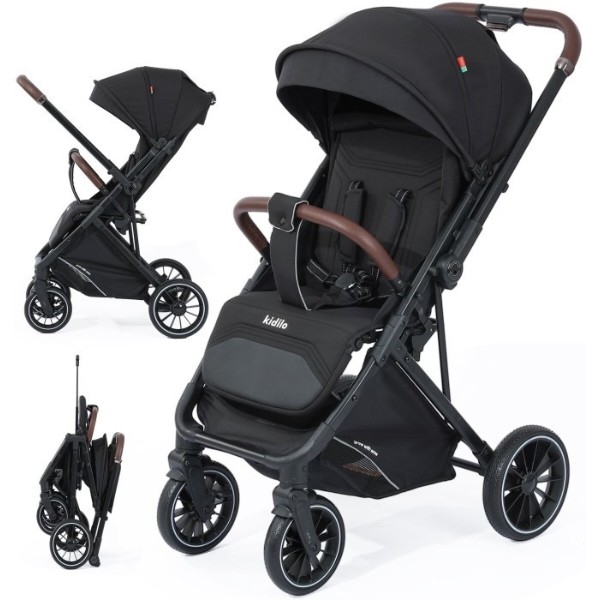 Фото - Коляска прогулочная Kidilo 6530B Black