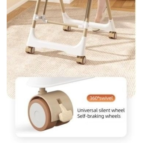 Фото - Стільчик для годування трансформер Kidilo Baby Chair Z901 Beige (11-3)