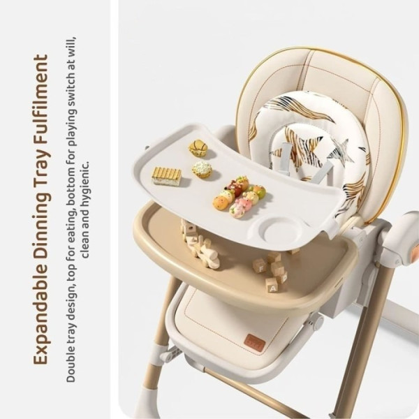 Фото - Стільчик для годування трансформер Kidilo Baby Chair Z901 Beige (11-3)