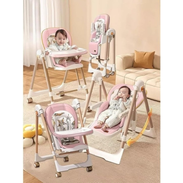 Фото - Стільчик для годування трансформер Kidilo Baby Chair Z901 Pink (11-3)