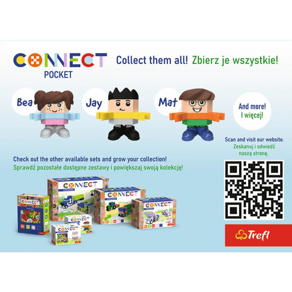 Фото - Пазлы (3-4 года) Trefl Connect 35 деталей с игровой фигуркой Adi (5900511619812)
